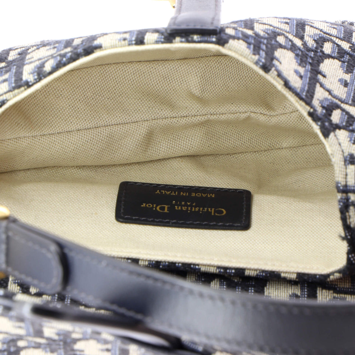 Saddle Handbag Oblique Canvas Mini