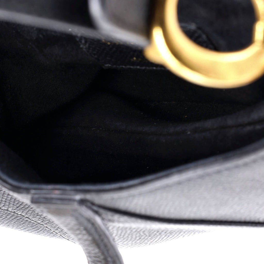 Saddle Handbag Leather Mini