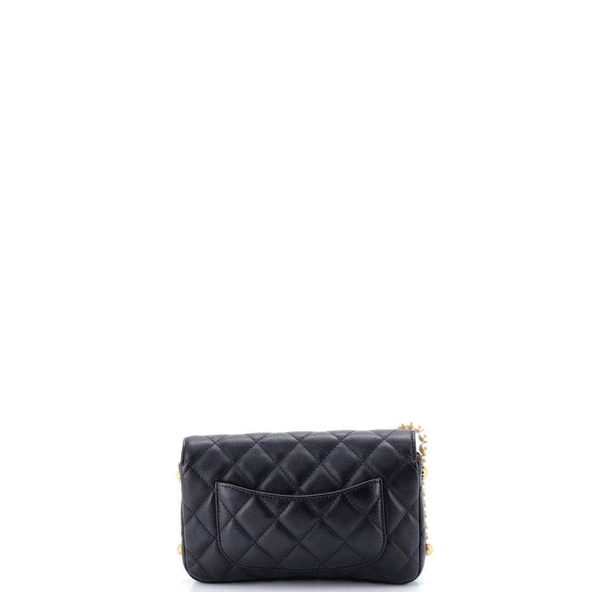 About Pearls Wallet on Chain Quilted Calfskin