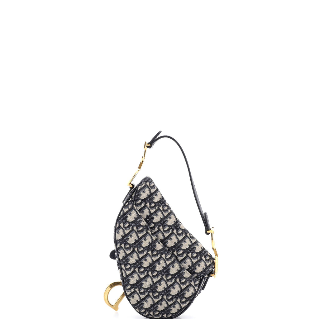 Saddle Handbag Oblique Canvas Mini