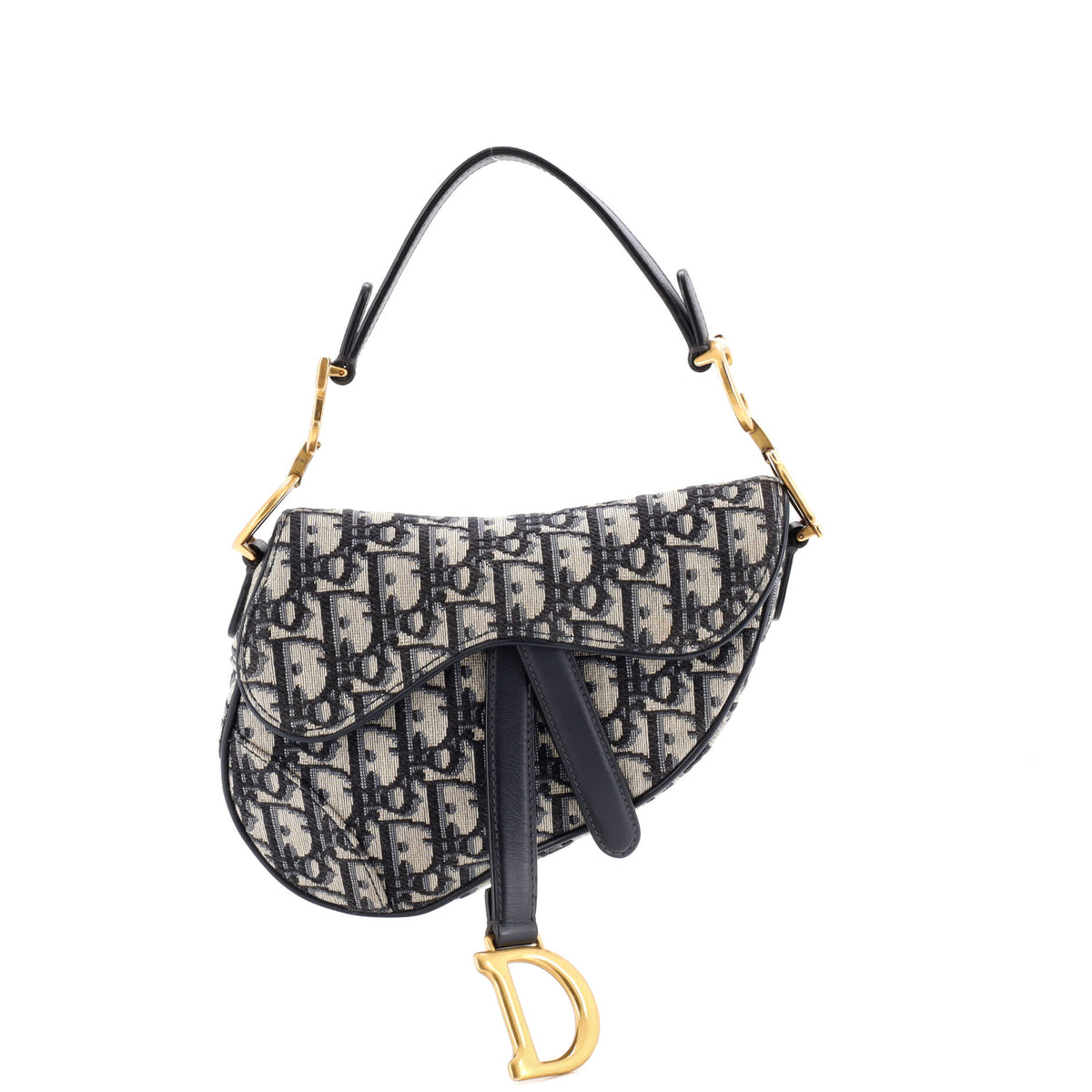 Saddle Handbag Oblique Canvas Mini