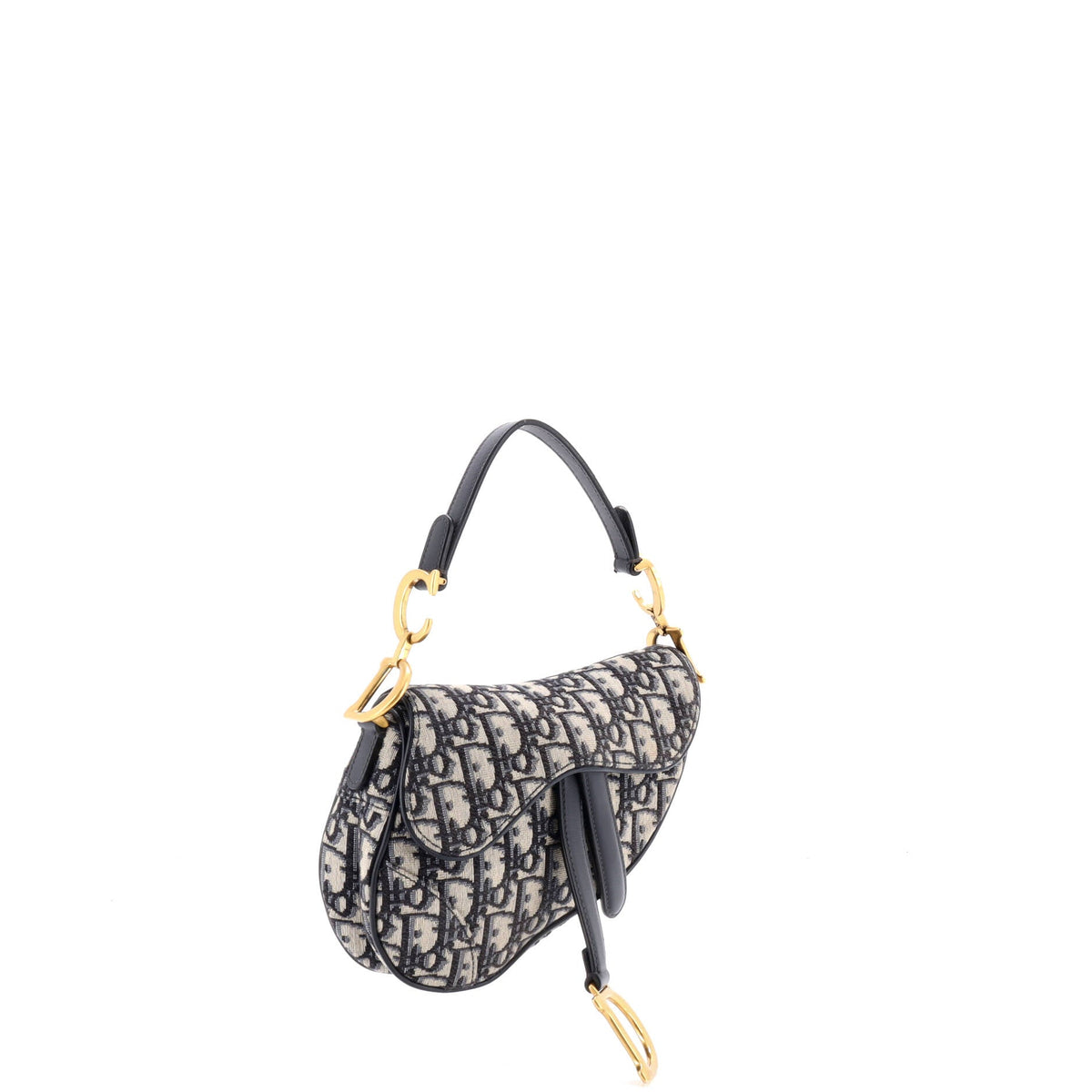 Saddle Handbag Oblique Canvas Mini