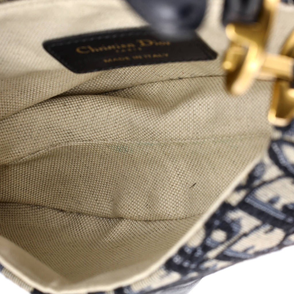 Saddle Handbag Oblique Canvas Mini