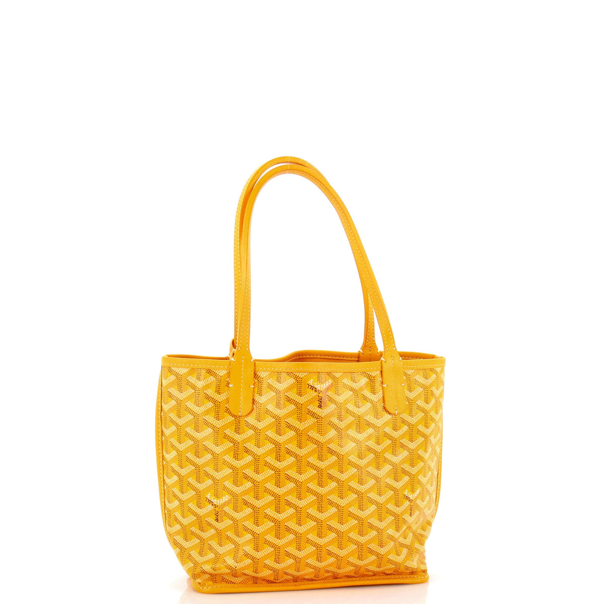 Anjou Reversible Tote Coated Canvas Mini