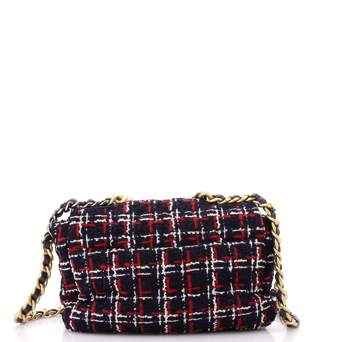 19 Flap Bag Quilted Tweed Medium