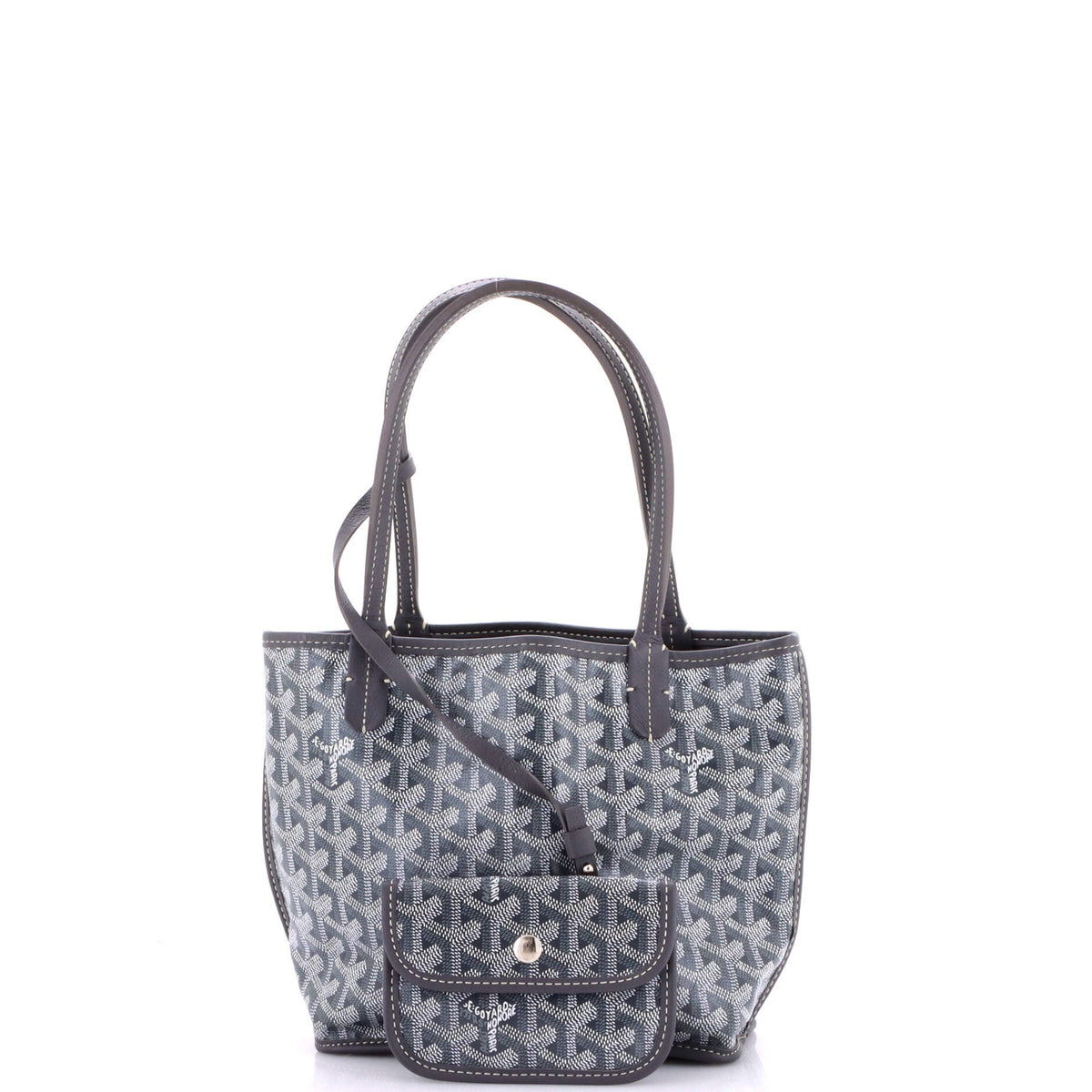 Anjou Reversible Tote Coated Canvas Mini