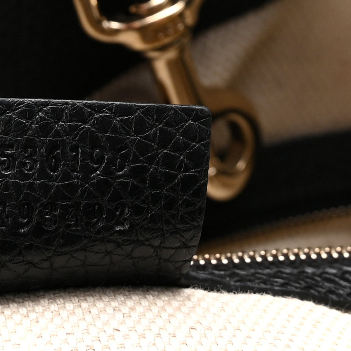 Pebbled Calfskin Medium Soho Chain Shoulder Bag Black