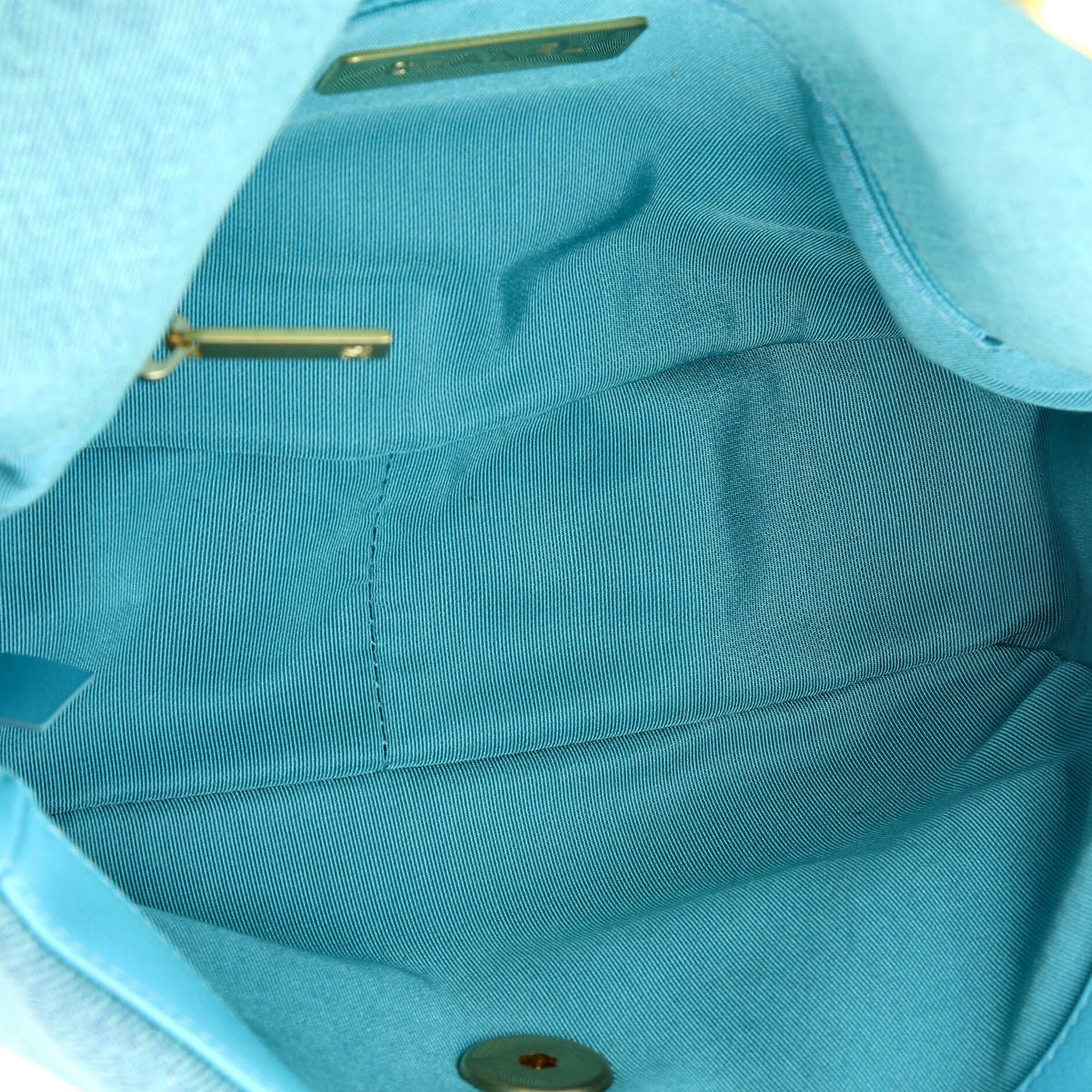 19 Flap Bag Quilted Denim Medium