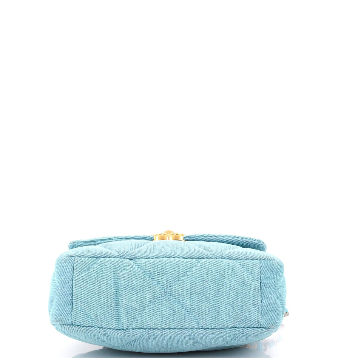 19 Flap Bag Quilted Denim Medium