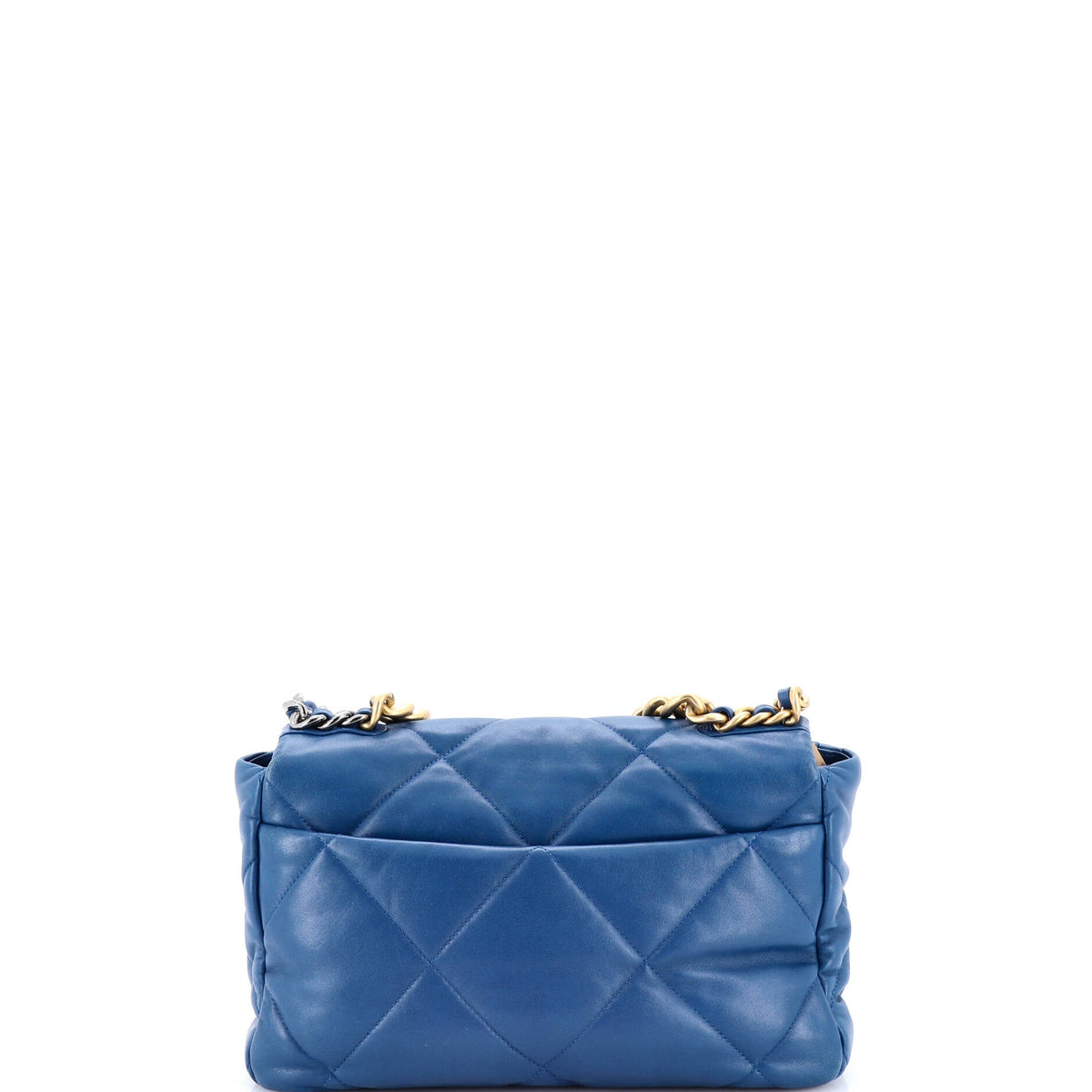 19 Flap Bag Quilted Leather Large