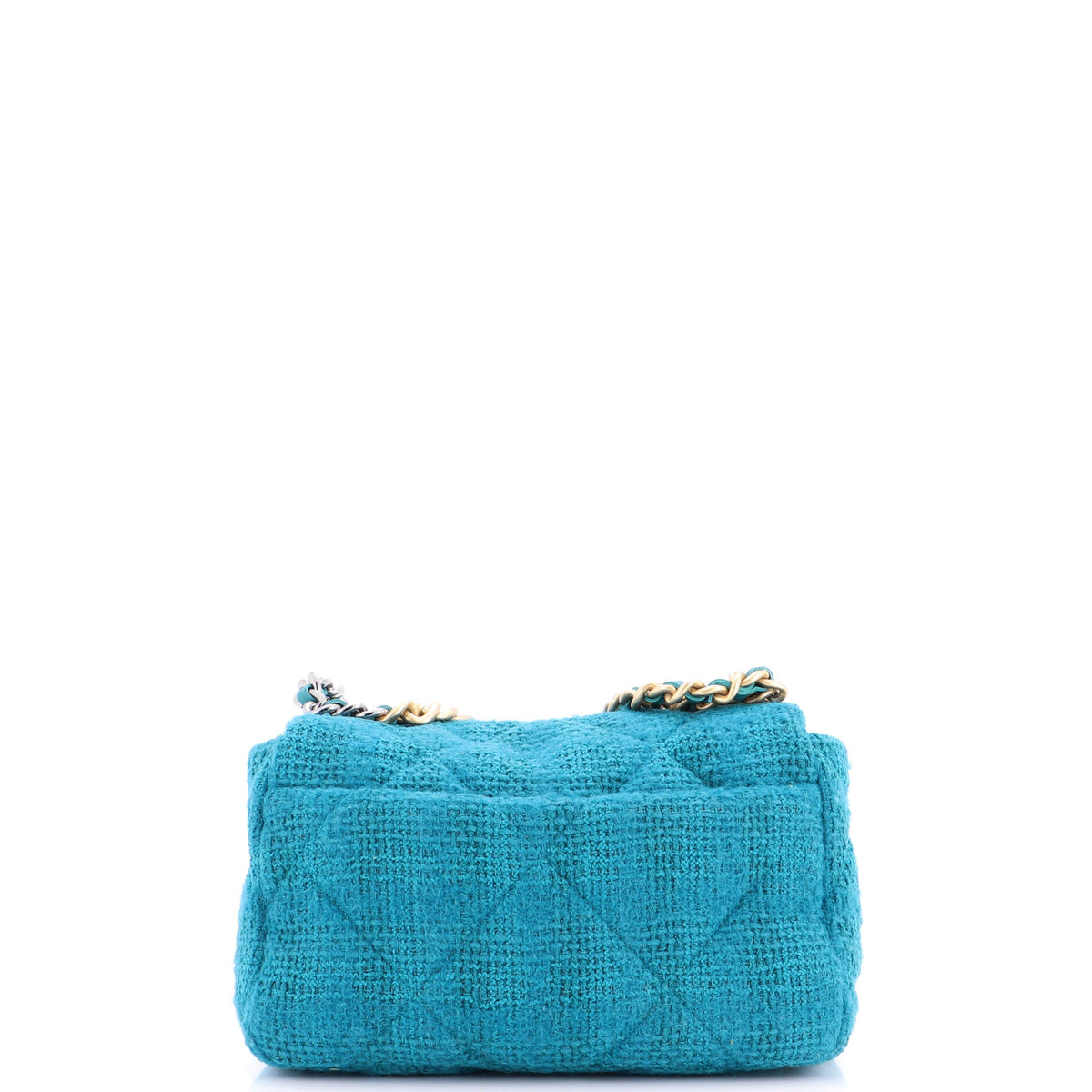 19 Flap Bag Quilted Tweed Medium