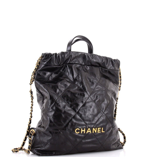 22 Chain Backpack Quilted Calfskin Medium