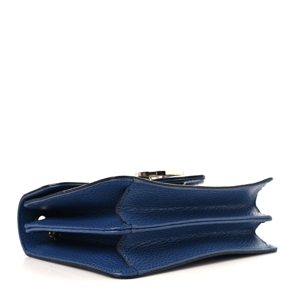 Dollar Calfskin Small Interlocking G Shoulder Bag Caspian
