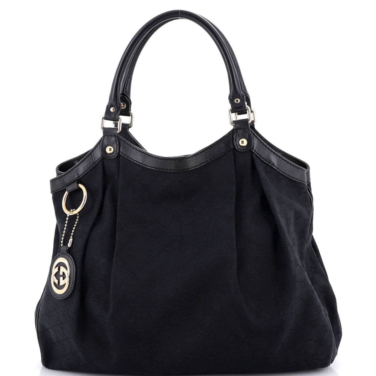 Sukey Tote GG Canvas with Leather Large