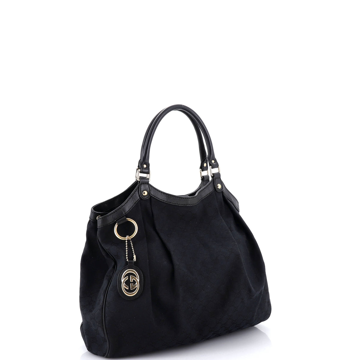 Sukey Tote GG Canvas with Leather Large