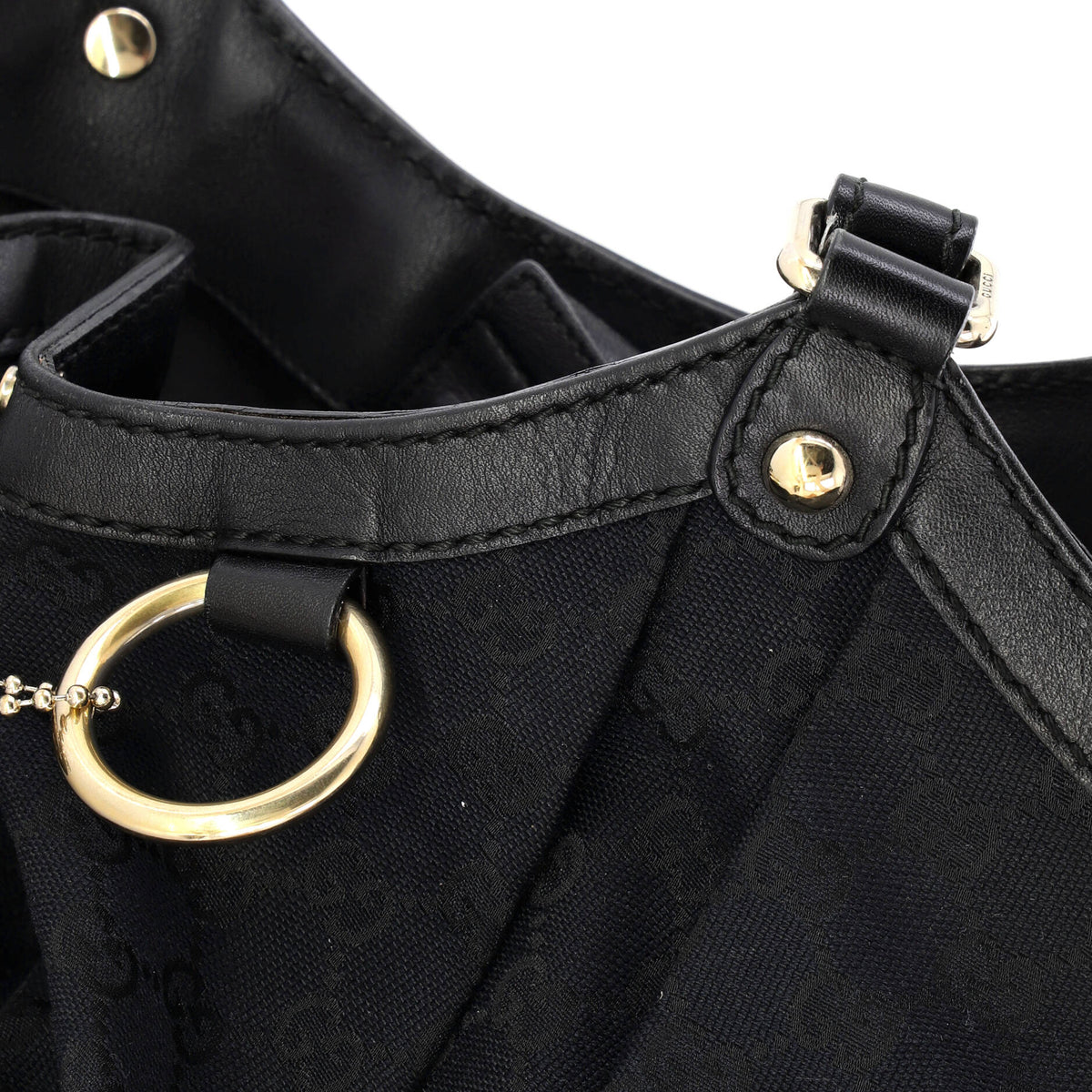Sukey Tote GG Canvas with Leather Large