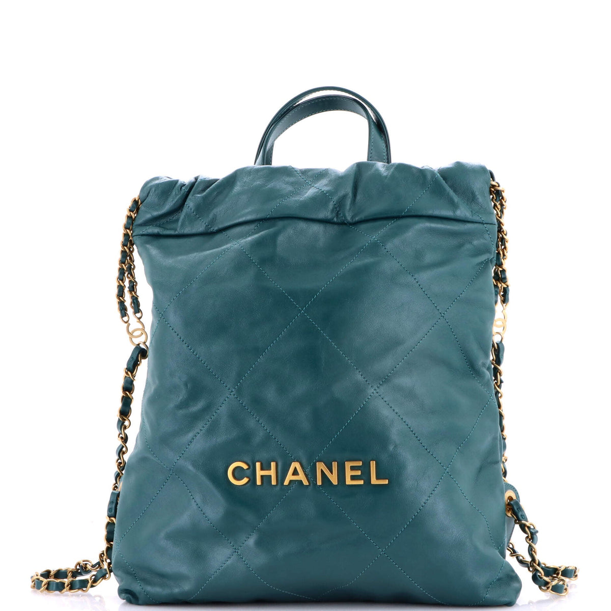 22 Chain Backpack Quilted Calfskin Medium