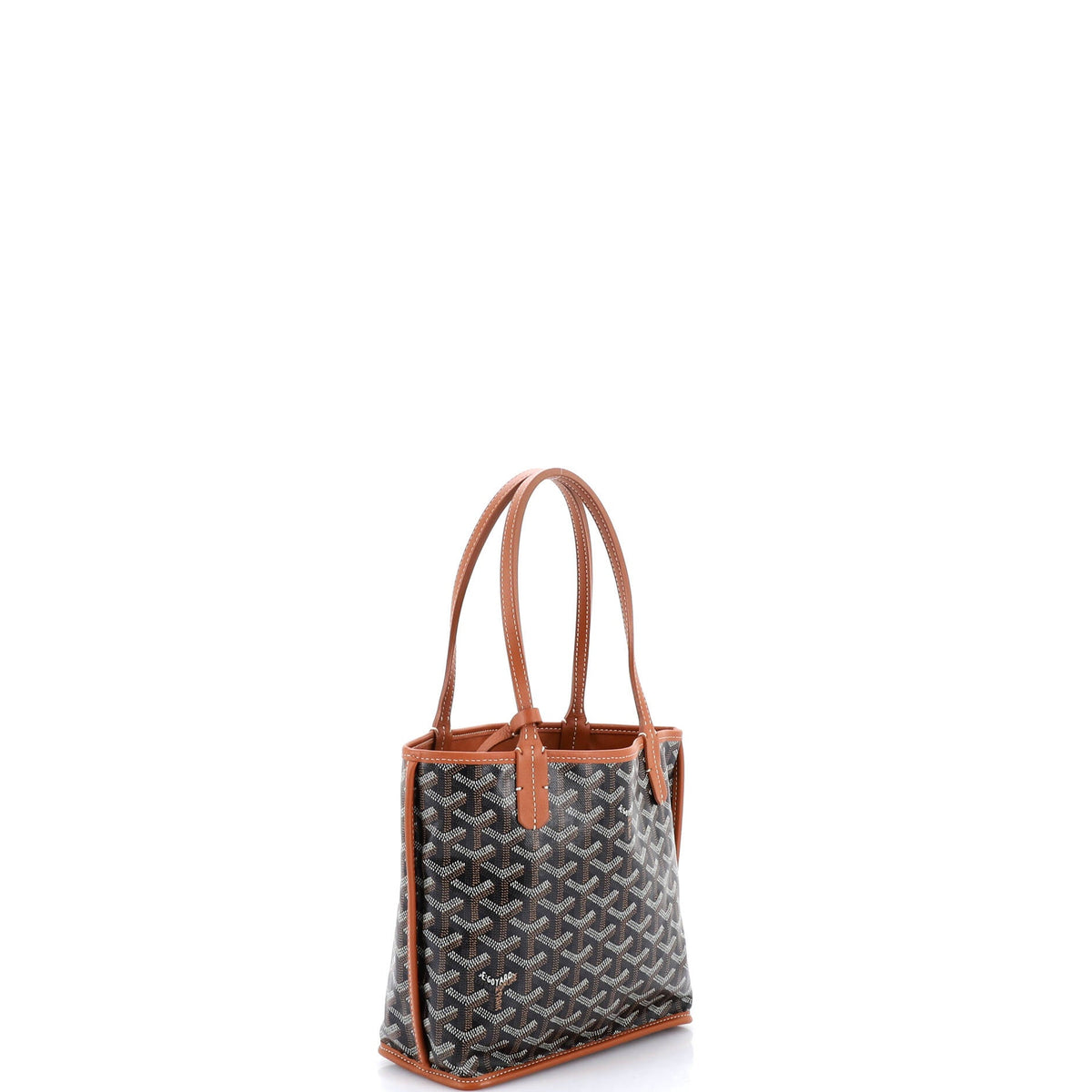 Anjou Reversible Tote Coated Canvas Mini