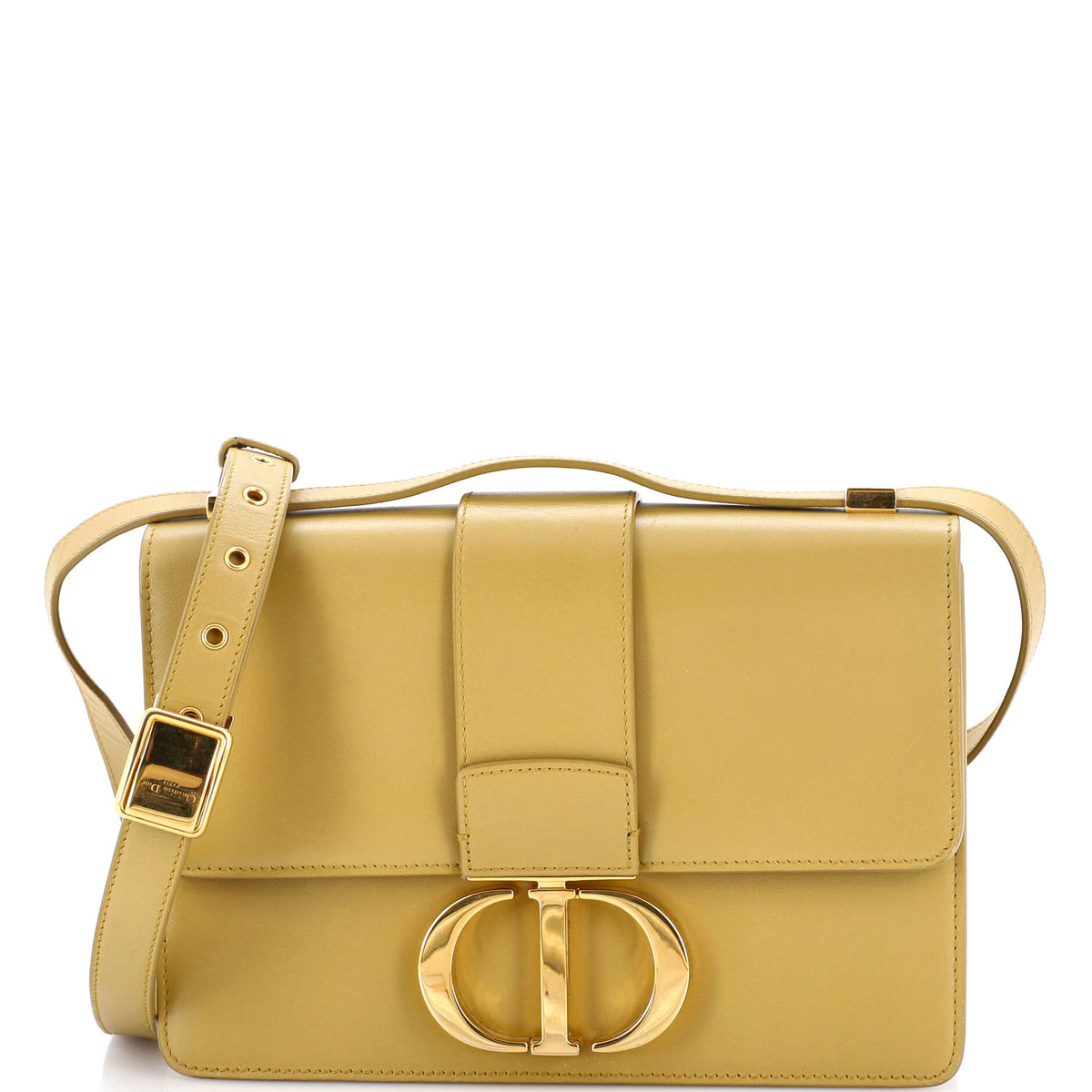 30 Montaigne Flap Bag Leather