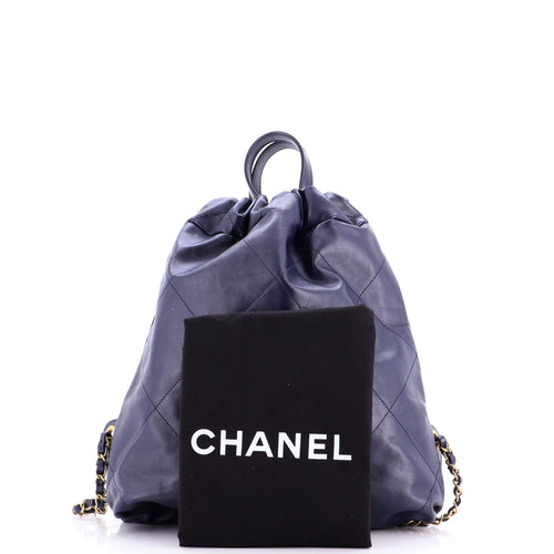 22 Chain Backpack Quilted Calfskin Medium