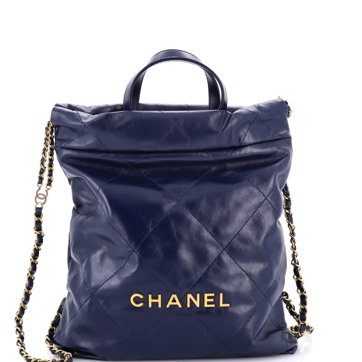 22 Chain Backpack Quilted Calfskin Medium