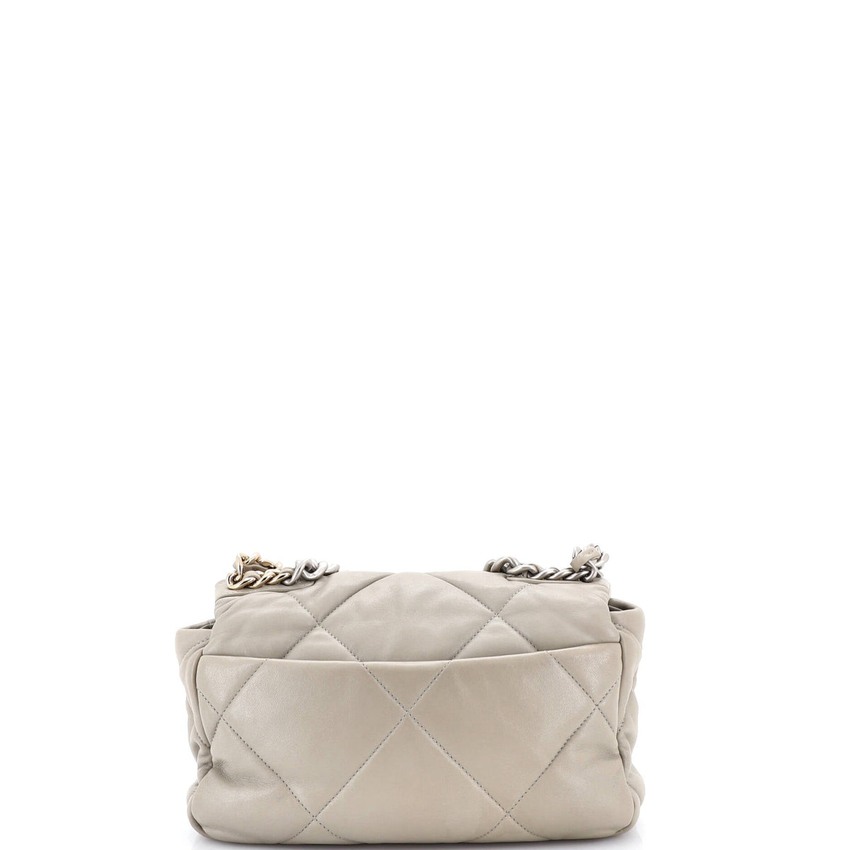 19 Flap Bag Quilted Leather Medium