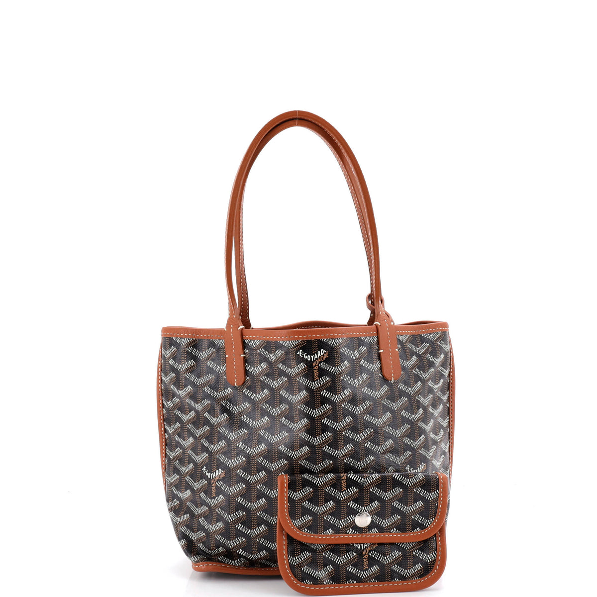 Anjou Reversible Tote Coated Canvas Mini