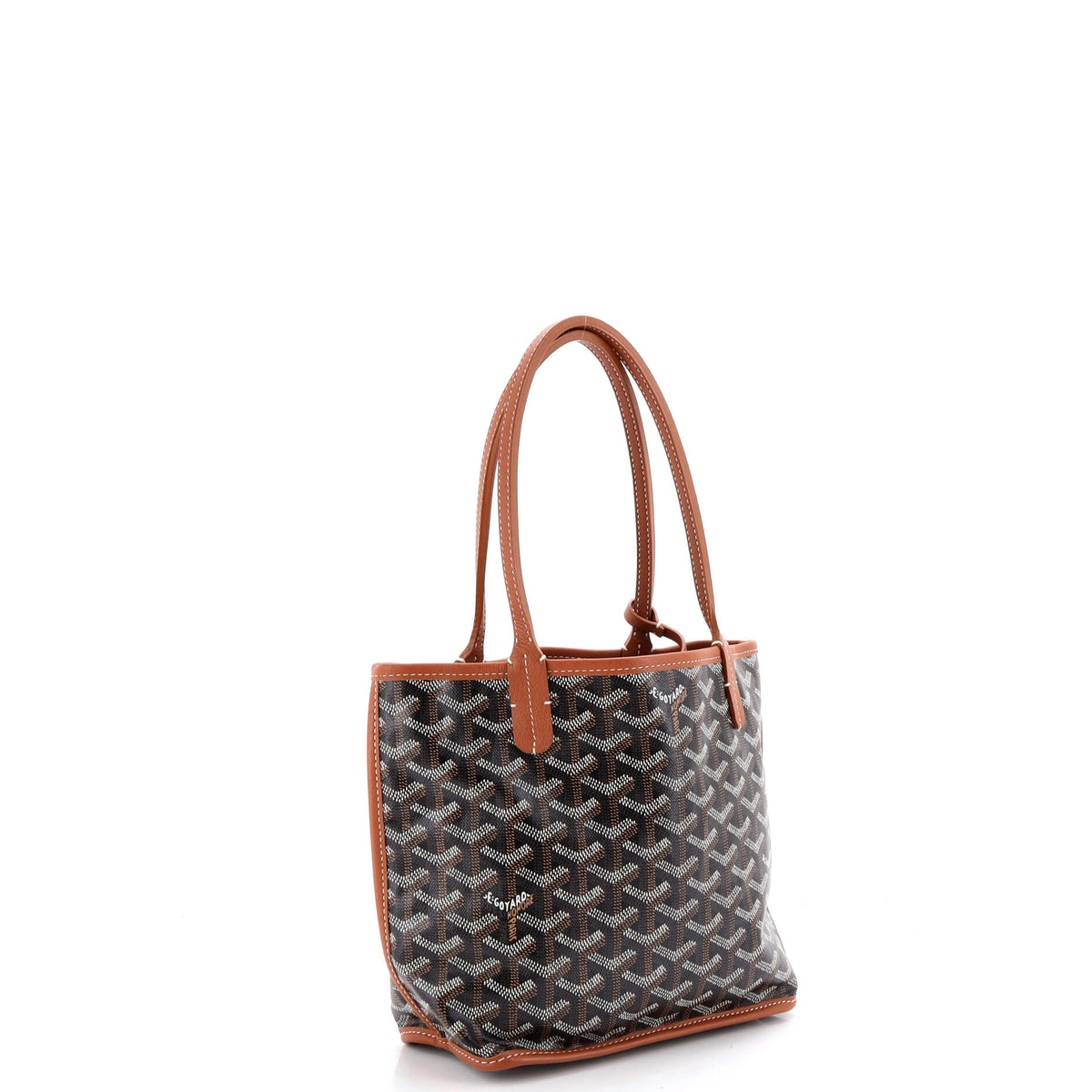 Anjou Reversible Tote Coated Canvas Mini