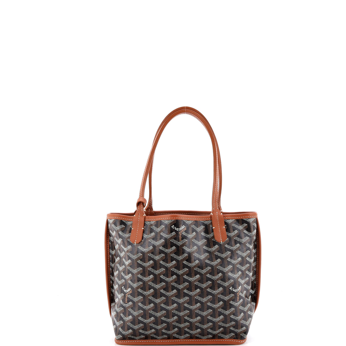 Anjou Reversible Tote Coated Canvas Mini