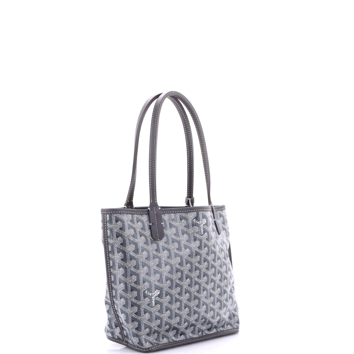 Anjou Reversible Tote Coated Canvas Mini
