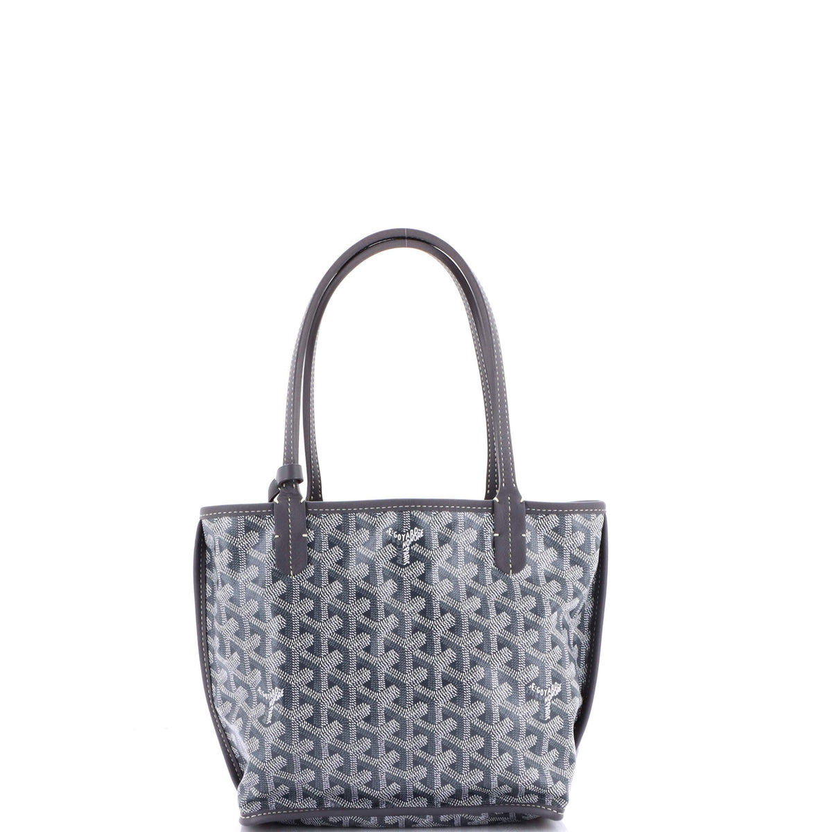 Anjou Reversible Tote Coated Canvas Mini