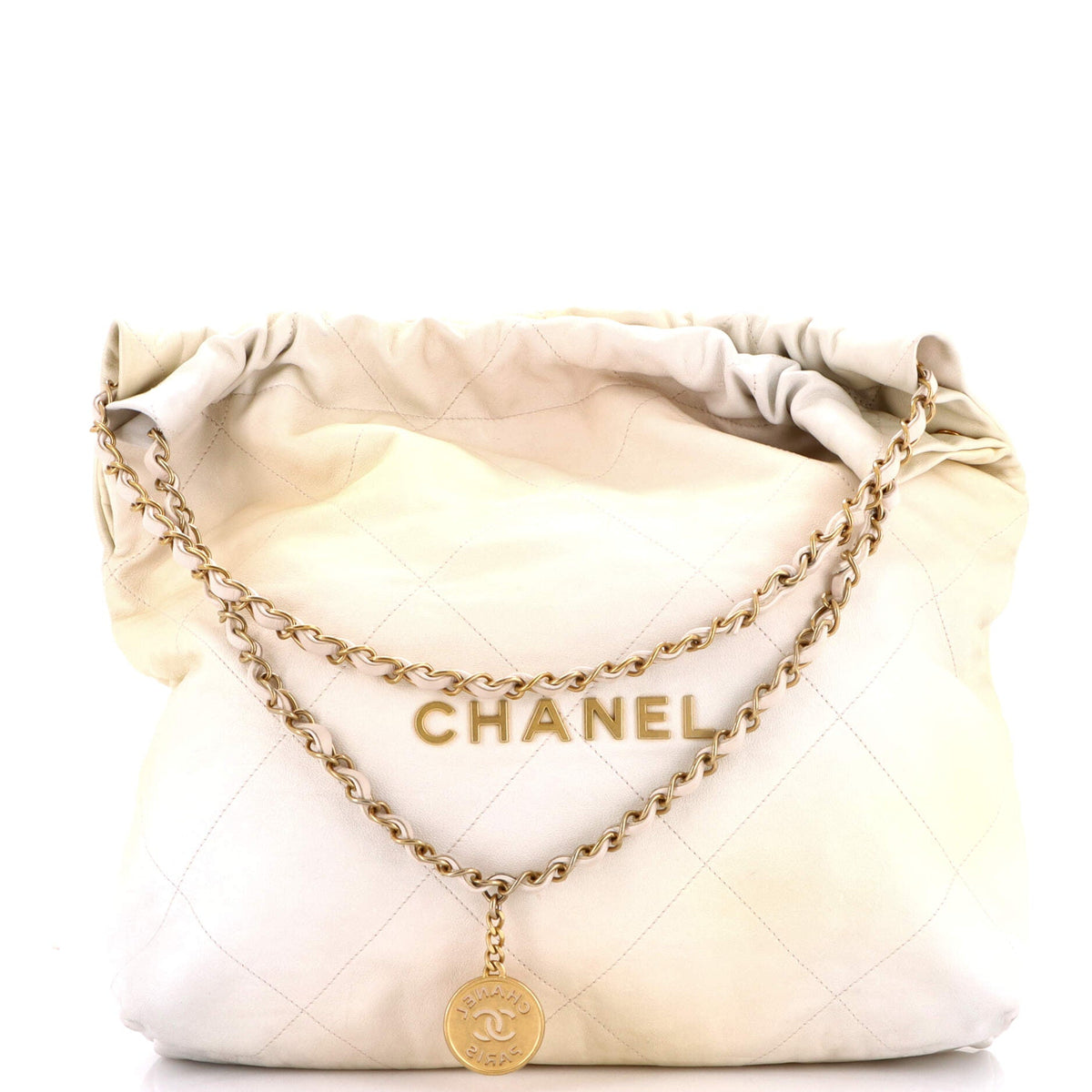 22 Chain Hobo Quilted Ombre Leather Medium