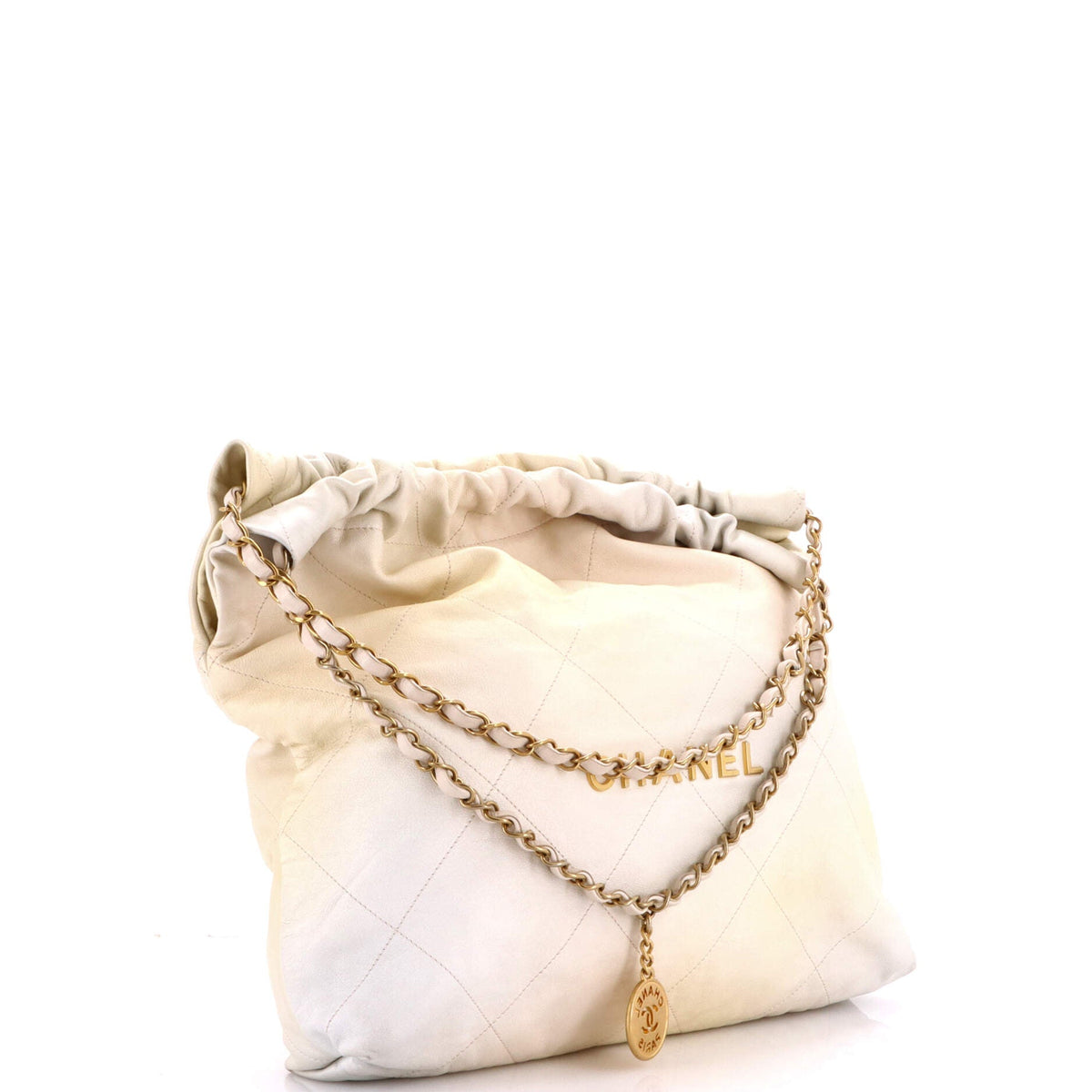22 Chain Hobo Quilted Ombre Leather Medium