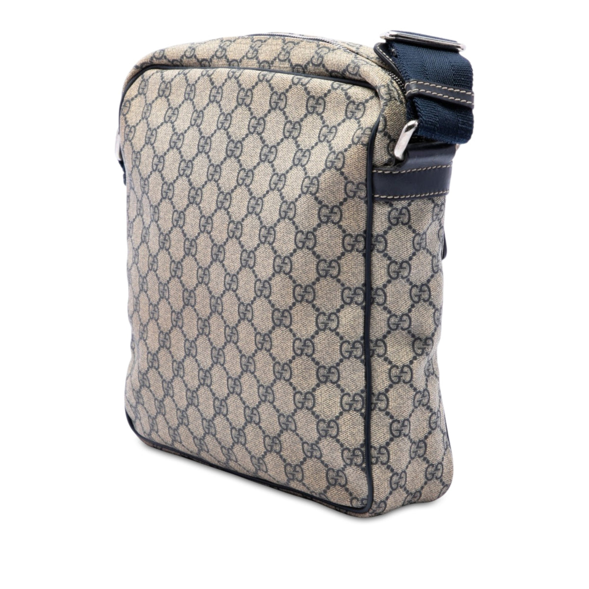 Front Zip Messenger GG Coated Canvas Medium