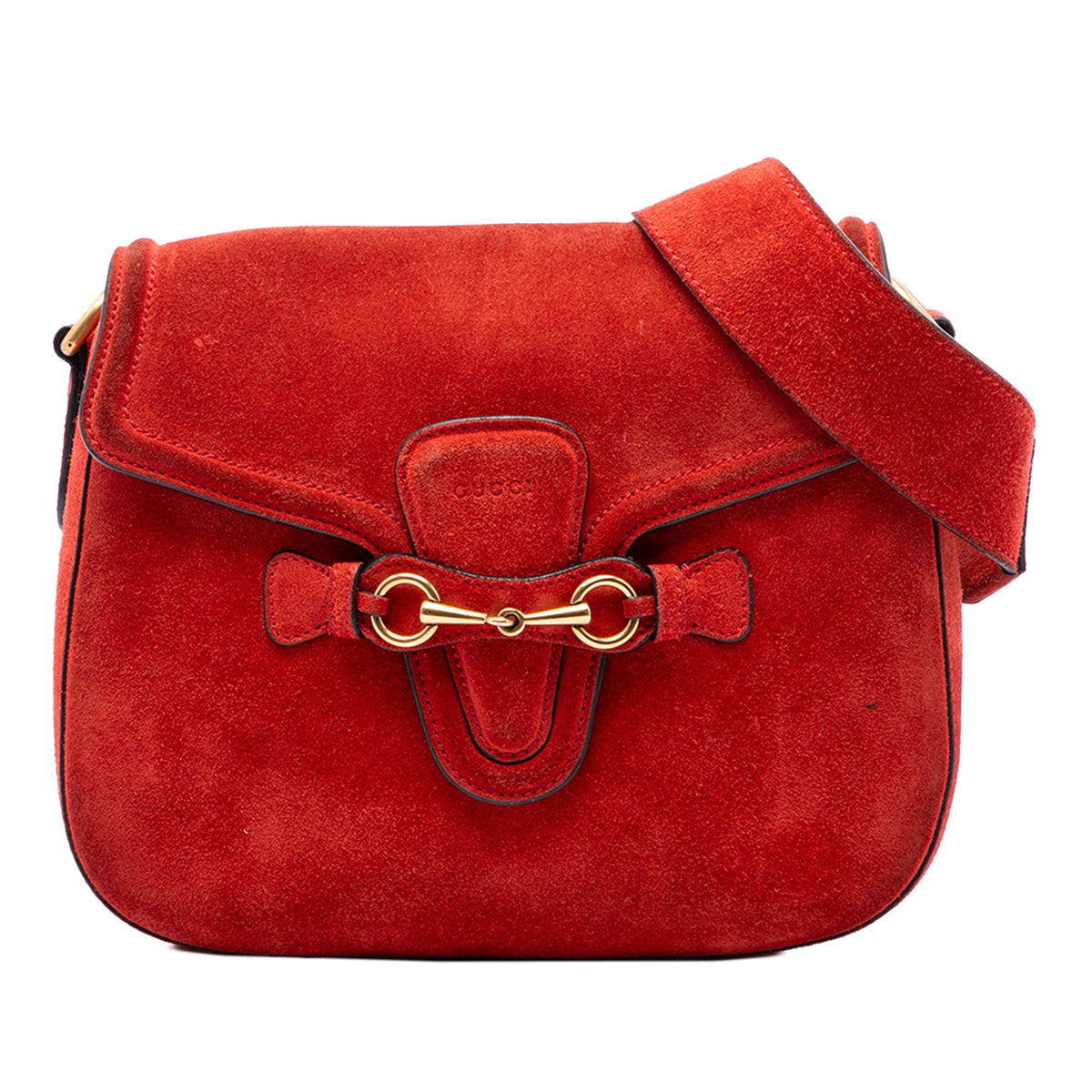 Lady Web Shoulder Bag Suede Medium