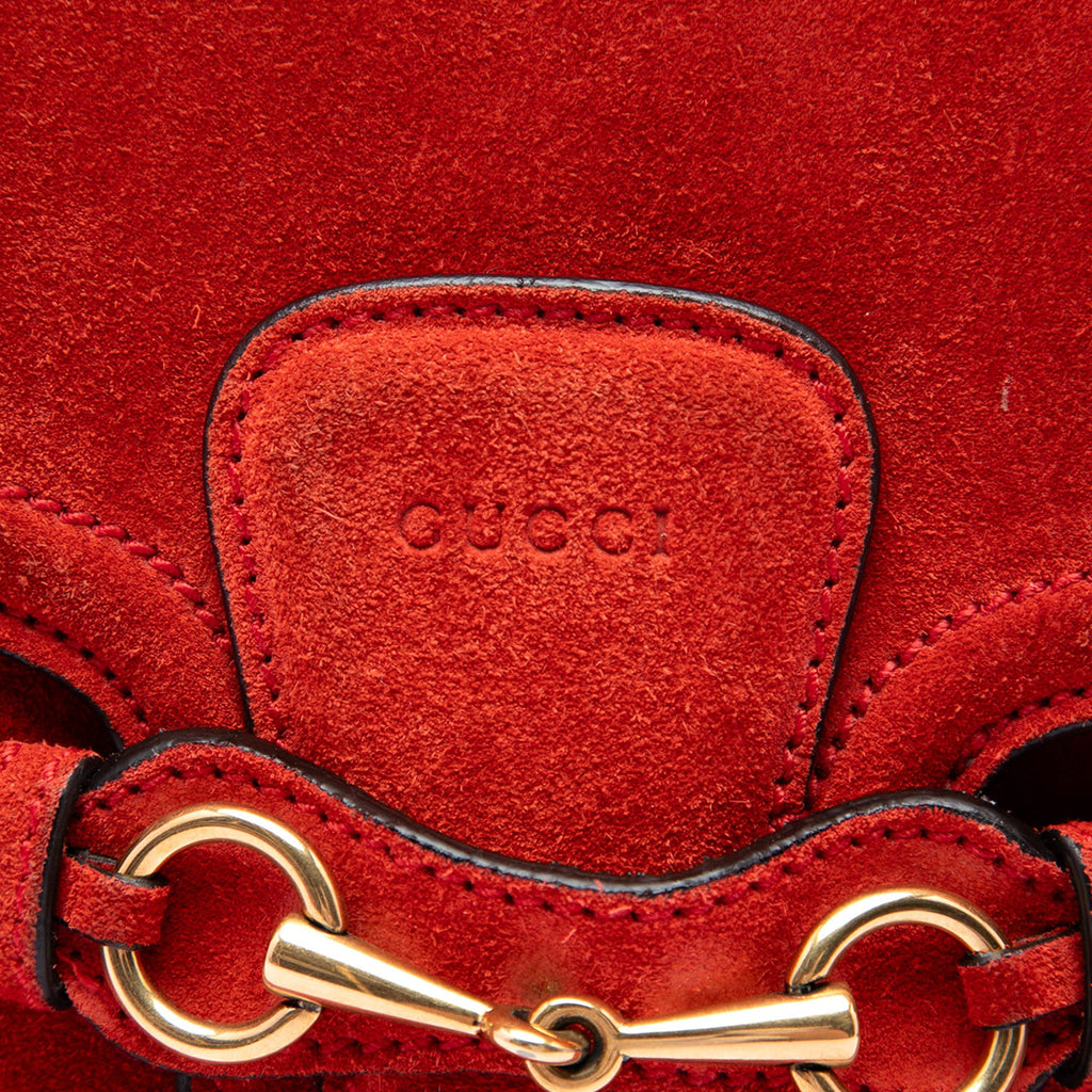 Lady Web Shoulder Bag Suede Medium