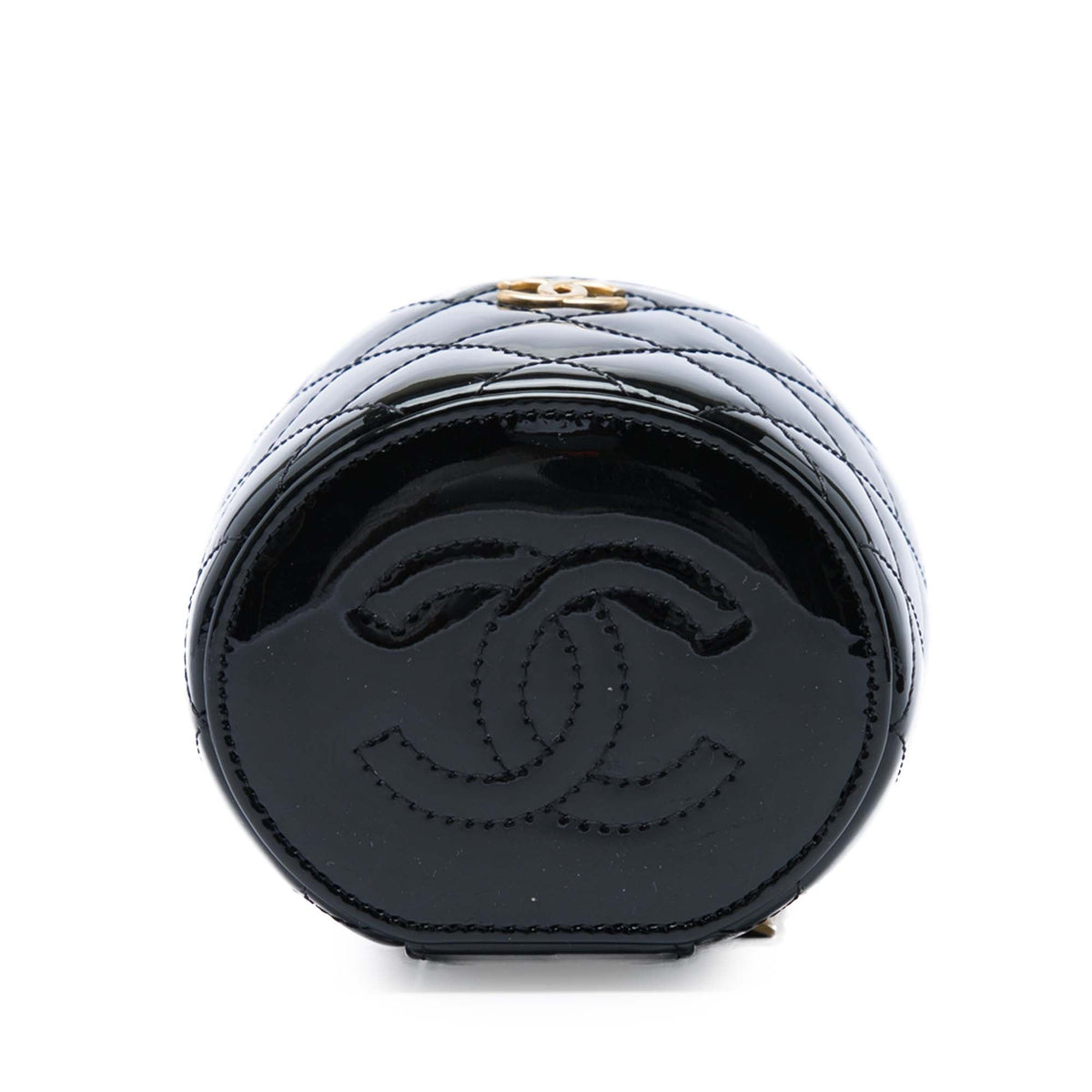 Afternoon Tea Vanity Bucket Bag Quilted Patent