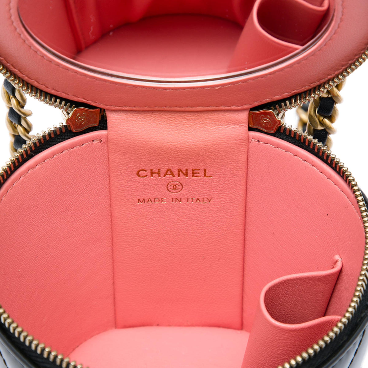 Afternoon Tea Vanity Bucket Bag Quilted Patent