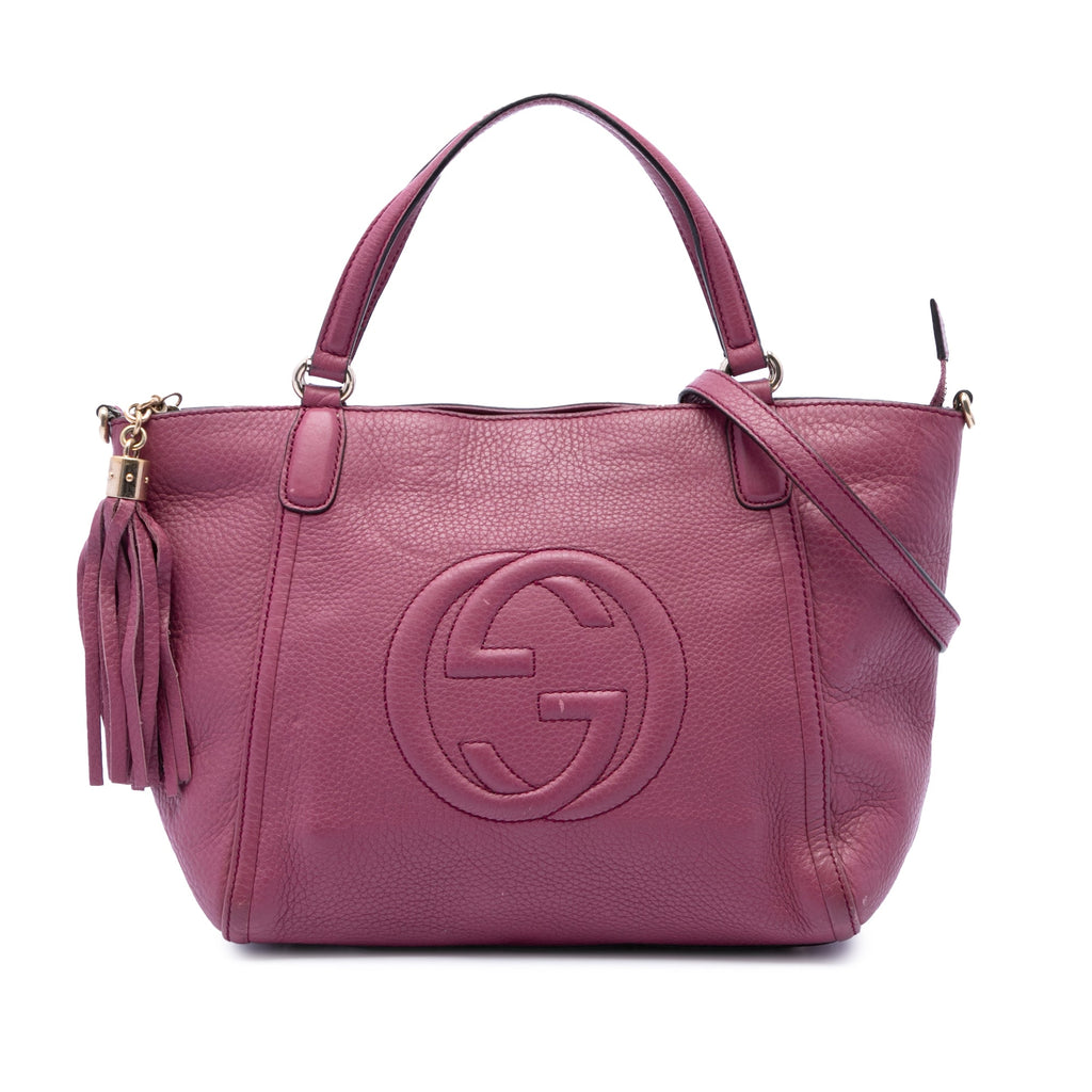 Soho Convertible Top Handle Bag Leather Small