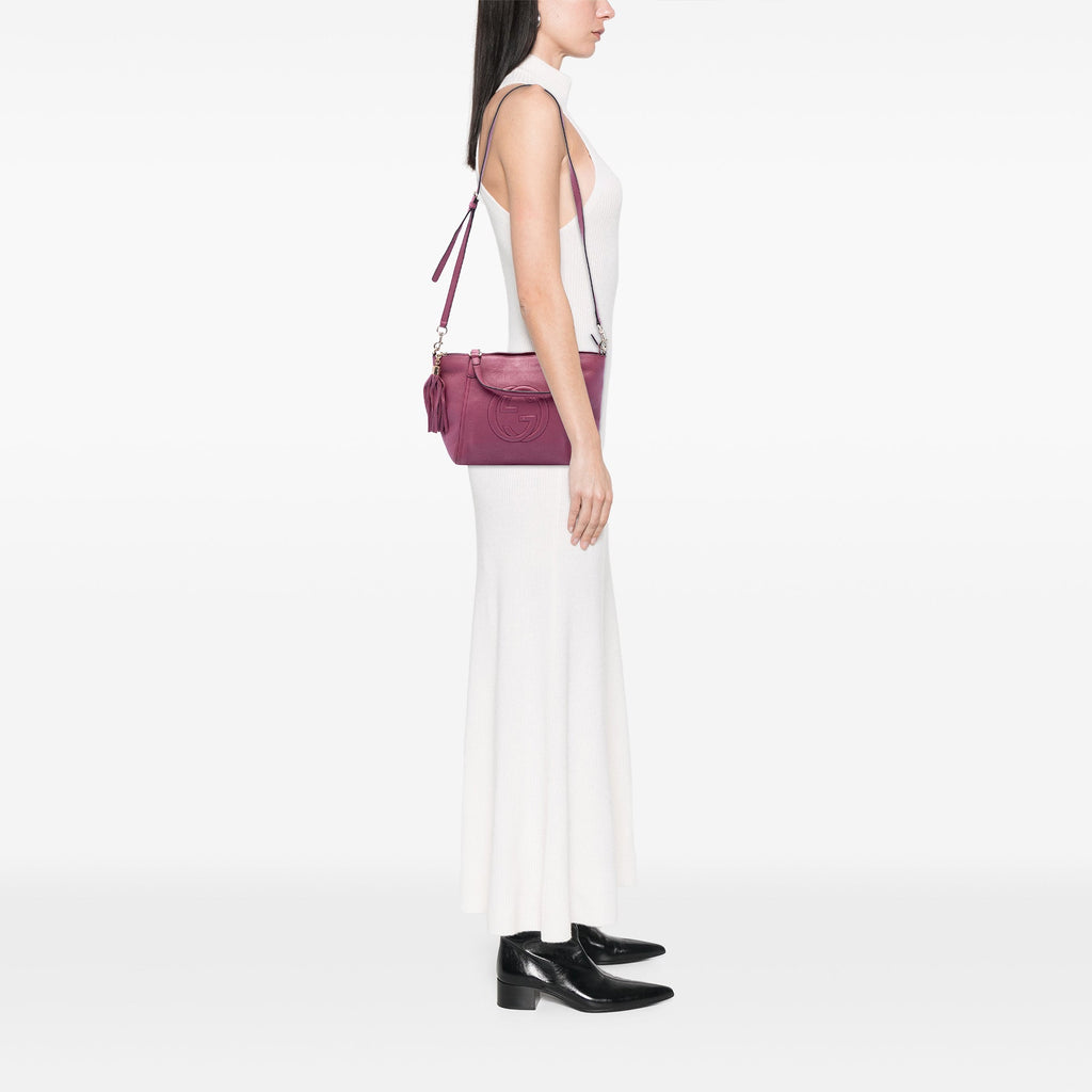 Soho Convertible Top Handle Bag Leather Small