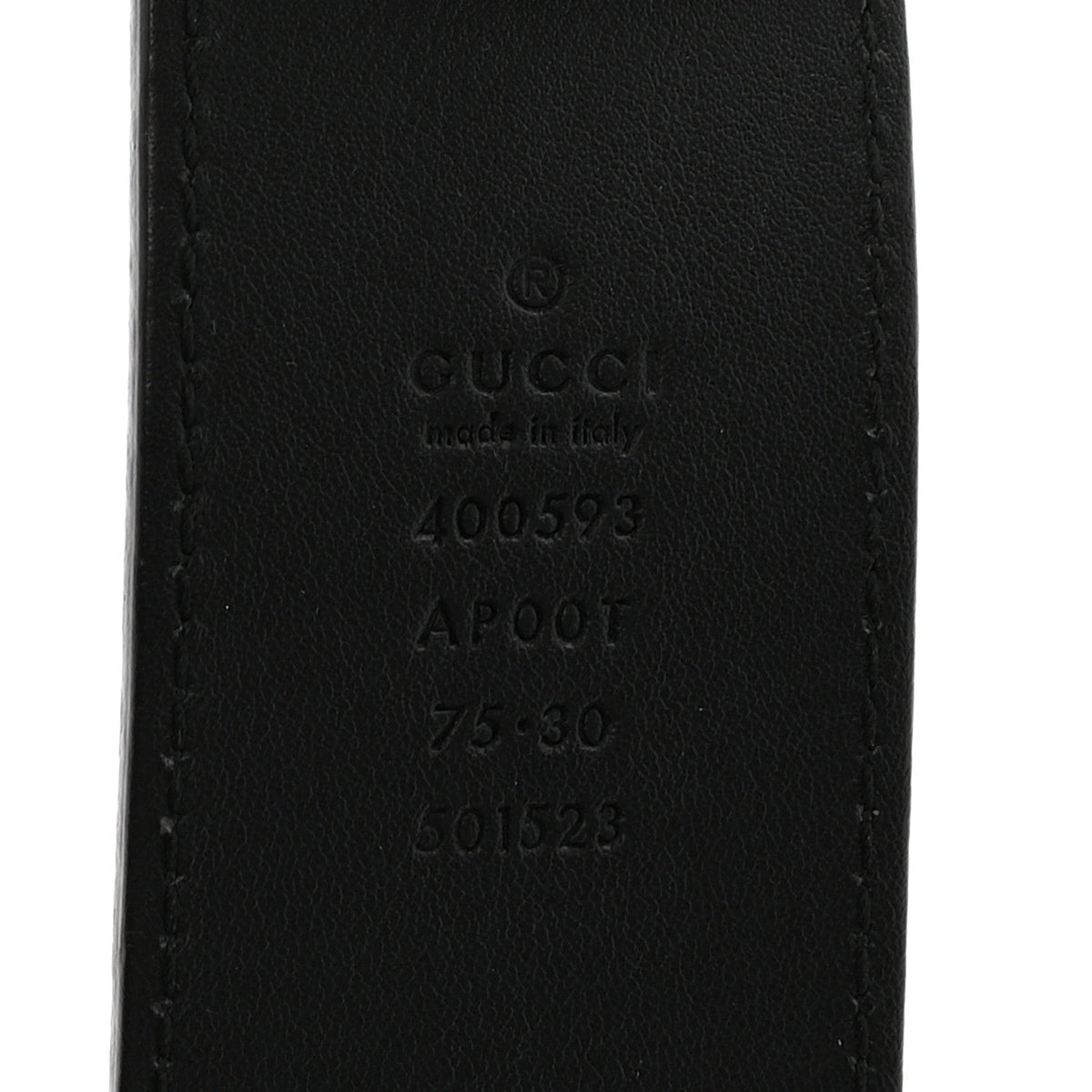 Calfskin Double G 40mm Belt 75 30 Black
