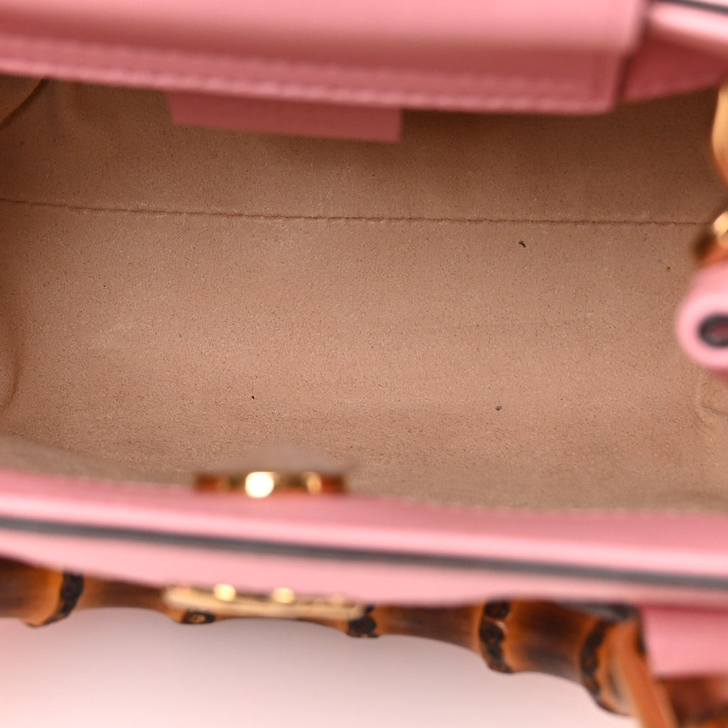 Wonka Grain Calfskin Mini Diana Tote Bag Wild Rose Fuxia Fluo