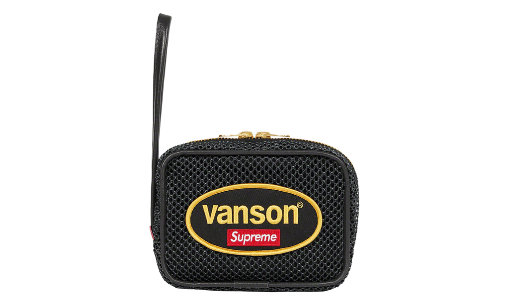 Vanson Leathers Cordura Mesh Wrist Bag "SS22 - Black" SU27586