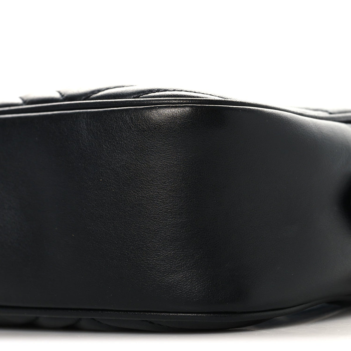 Calfskin Matelasse Small GG Marmont Chain Shoulder Bag Black