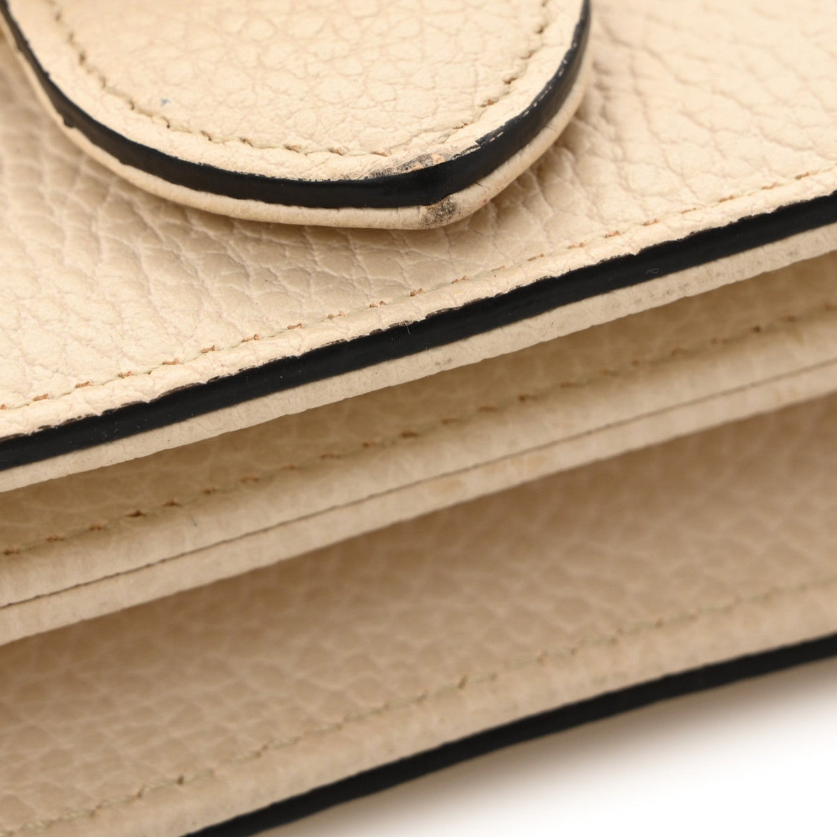Dollar Calfskin Interlocking G Shoulder Bag Ivoire