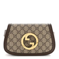 GG Supreme Monogram Textured Dollar Calfskin Blondie Belt Bag 75 30 Beige Ebony New Acero