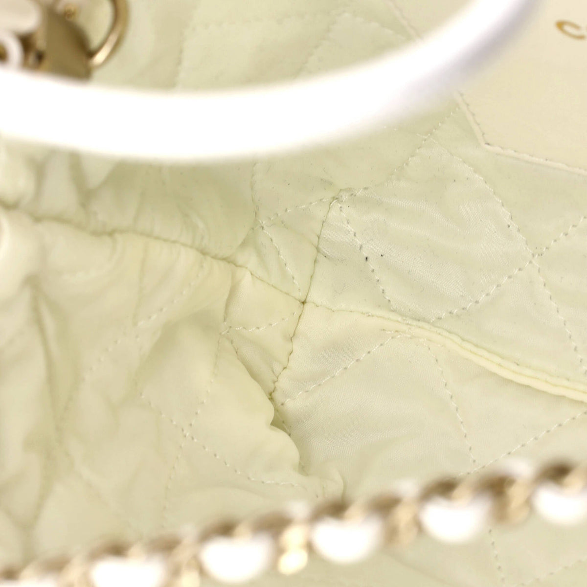 22 Chain Hobo CC Eyelet Embroidered Calfskin Mini