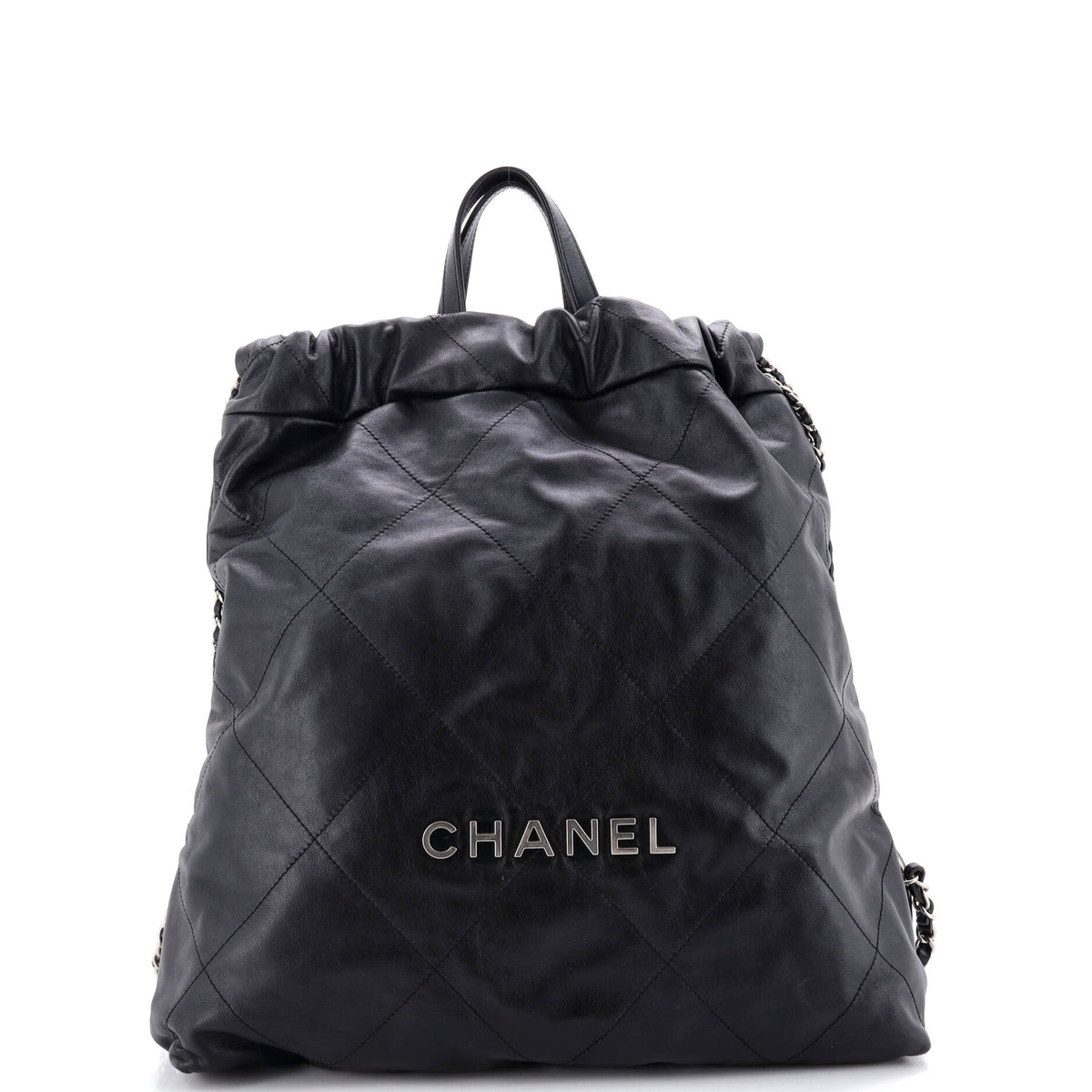 22 Chain Backpack Quilted Calfskin Large