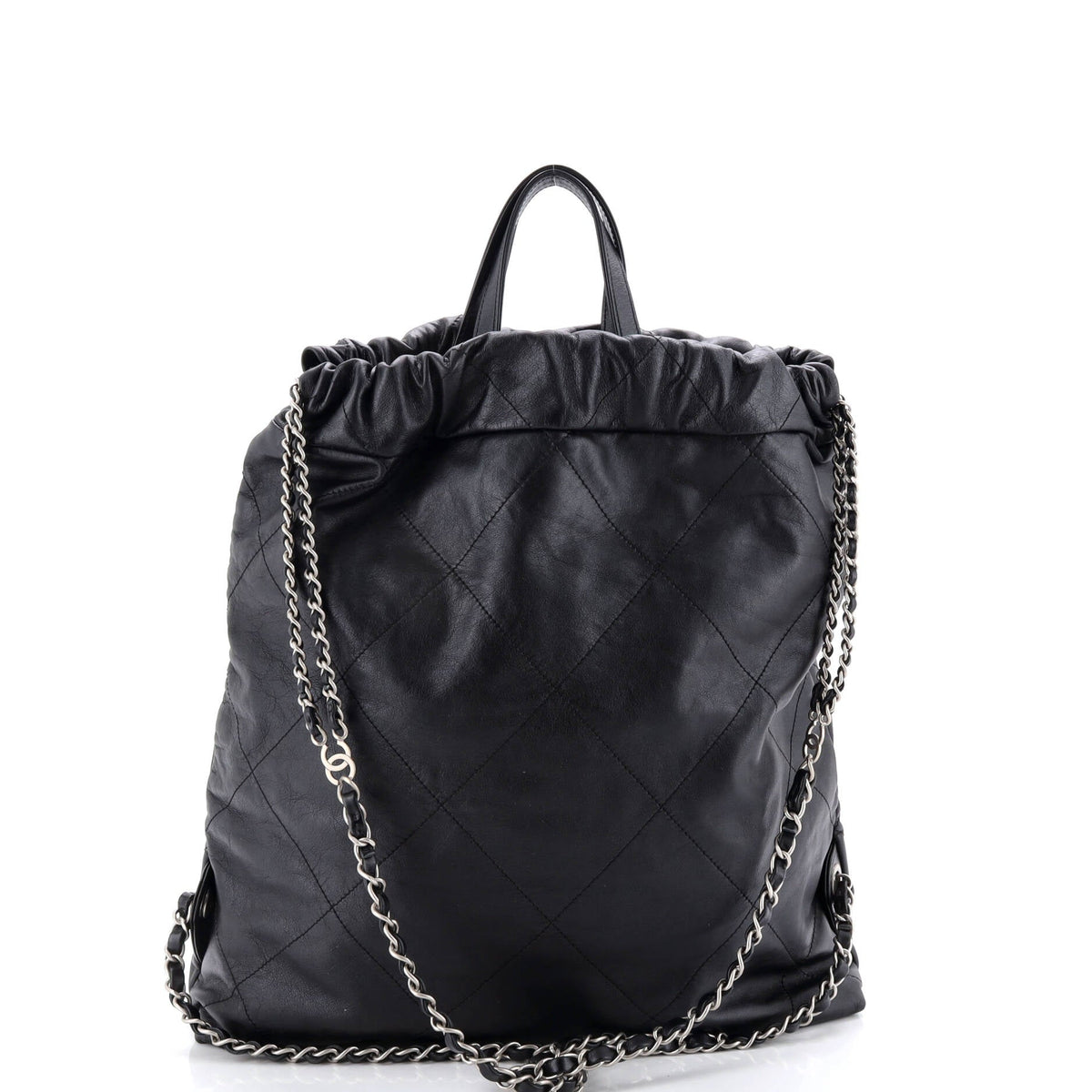 22 Chain Backpack Quilted Calfskin Large