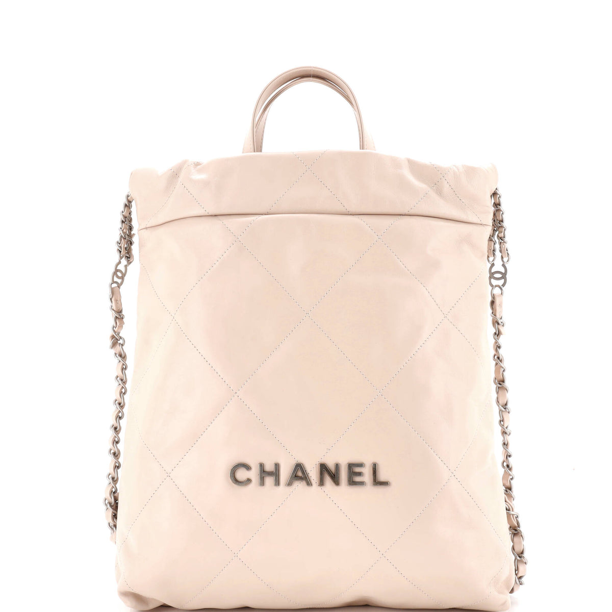 22 Chain Backpack Quilted Calfskin Medium